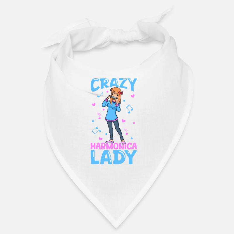Crazy Harmonica Lady Bandana