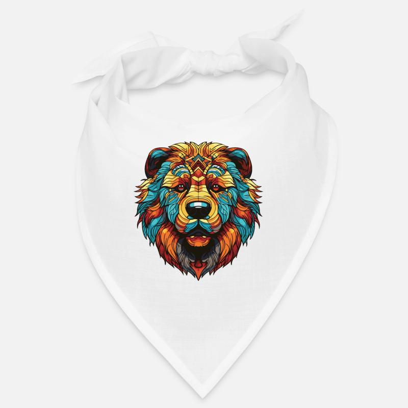 Portrait de chien Chow Chow Bandana