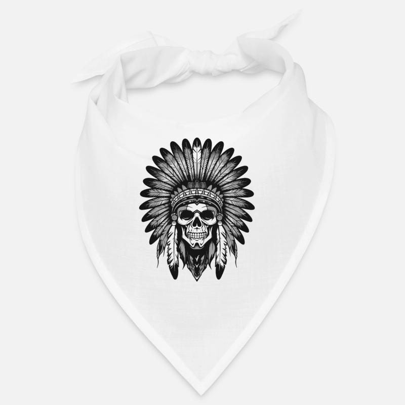 Apache Indian Skull Chief Bandana