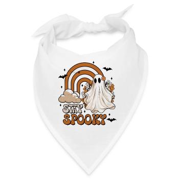 Halloween Stay Spooky - Bandana - Weiß - Vorne
