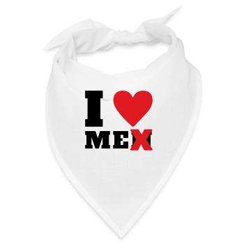 Ich liebe Männer, ich liebe mich - Bandana - Weiß - Vorne