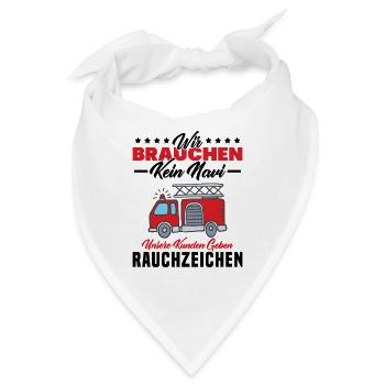 Feuerwehr Feuerwehrmann - Bandana - Weiß - Vorne