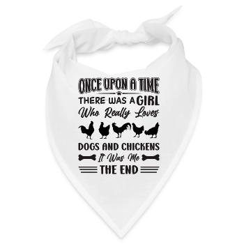 Hund Hühner Farmer Hühner Hunde Liebhaber - Bandana - Weiß - Vorne