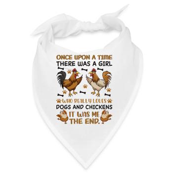 Hund Hühner Farmer Hühner Hunde Liebhaber - Bandana - Weiß - Vorne