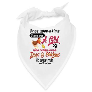 Hund Hühner Farmer Hühner Hunde Liebhaber - Bandana - Weiß - Vorne