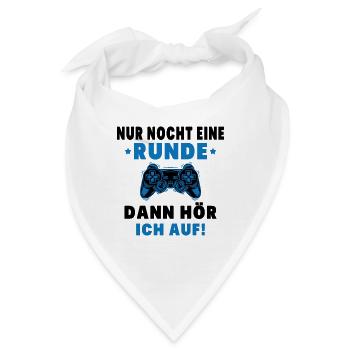 Nur noch eine Runde dann hör ich auf - Bandana - Weiß - Vorne