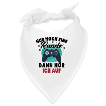 Nur noch eine Runde dann hör ich auf - Bandana - Weiß - Vorne
