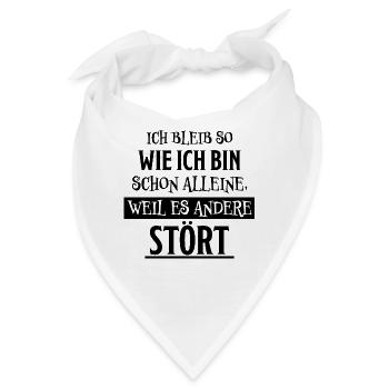 Lustiger Spruch Frech Arrogant Sprüche Geschenk - Bandana - Weiß - Vorne