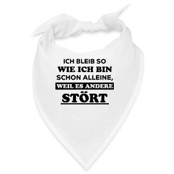 Lustiger Spruch Frech Arrogant Sprüche Geschenk - Bandana - Weiß - Vorne