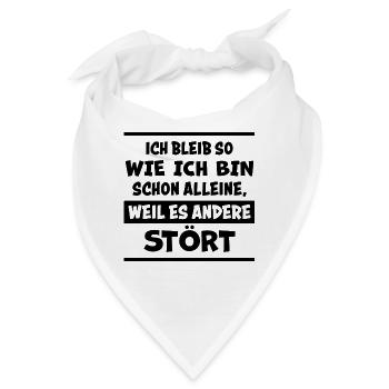 Lustiger Spruch Frech Arrogant Sprüche Geschenk - Bandana - Weiß - Vorne