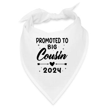Befördergroße Cousin 2024 Pregnancy Announce - Bandana - Weiß - Vorne