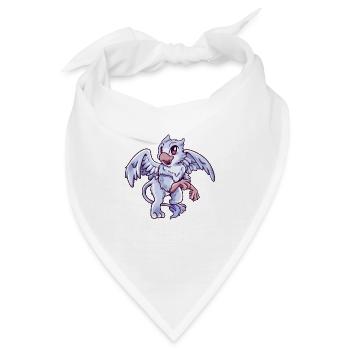 Kawaii Greif - Bandana - Weiß - Vorne