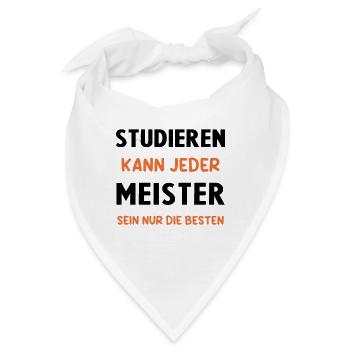 Meister Prüfung Bestanderen Prüfung - Bandana - Weiß - Vorne