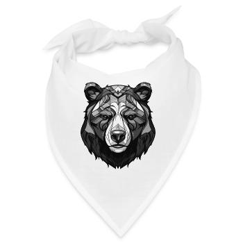 Eisbär Kopf Polar bär - Bandana - Weiß - Vorne