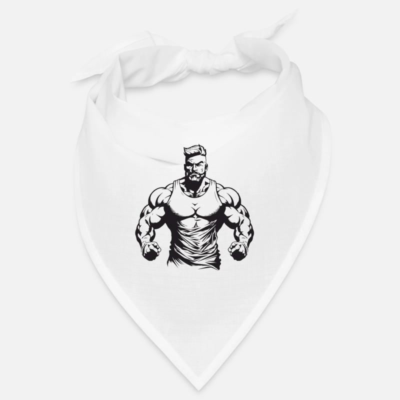 Bodybuilder Muscles Workout Gym Bandana