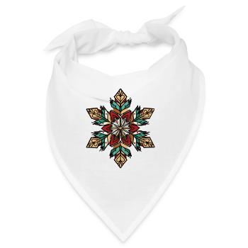 Frost Symbol Winter Schnee Stern - Bandana - Weiß - Vorne