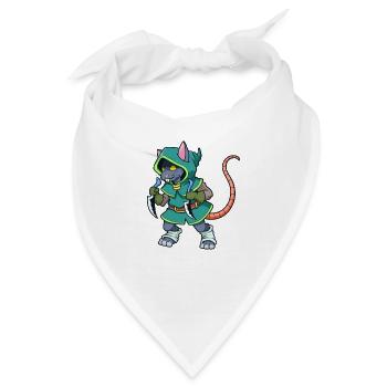 Rollenspiel-Charakter - Dieb - Schurke - Ratte - Bandana - Weiß - Vorne