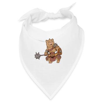 Rollenspiel-Charakter - Kleriker - Heiler - Bär - Bandana - Weiß - Vorne
