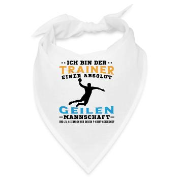 Mannschaft Handballspieler Beachhandball Ballsport - Bandana - Weiß - Vorne