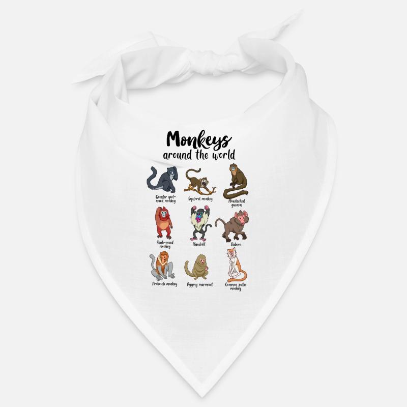 Singes du monde - Singes Bandana