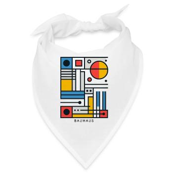 Bauhaus-Architektur Geometrische Ästhetik - Bandana - Weiß - Vorne