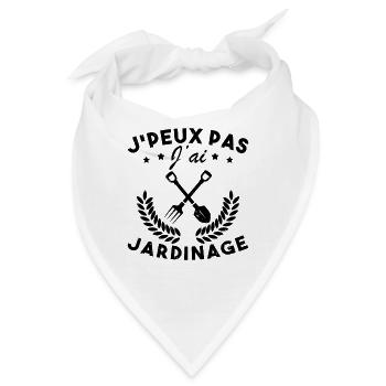 Ich kann nicht, ich habe Gartenarbeit - Bandana - Weiß - Vorne