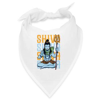 Hindu Gott - Shiva - Bandana - Weiß - Vorne