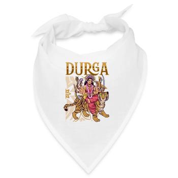 Hindu Gott - Durga - Bandana - Weiß - Vorne