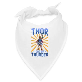 Wikinger Donnergott Thor - Bandana - Weiß - Vorne