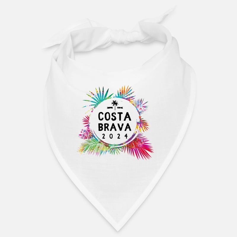 Costa Brava 2024 Coloré - Bandana - blanc
