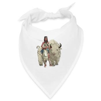 White Buffalo Woman - Bandana - Weiß - Vorne