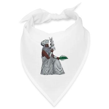 Gott der Yoruba Religion - Obatala - Bandana - Weiß - Vorne
