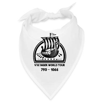 Vikinger World Tour von 793 bis 1066 ein Vikinger - Bandana - Weiß - Vorne