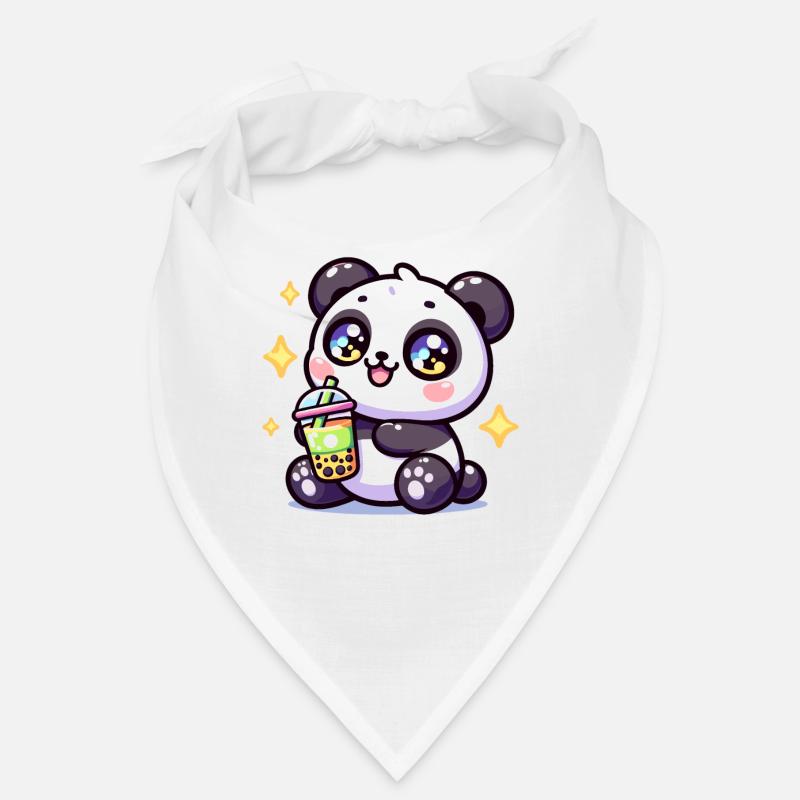 Panda Bubble Tea Boba Kawaii Bandana