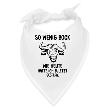 Ein lustiger Bock Tier kein Bock haben - Bandana - Weiß - Vorne