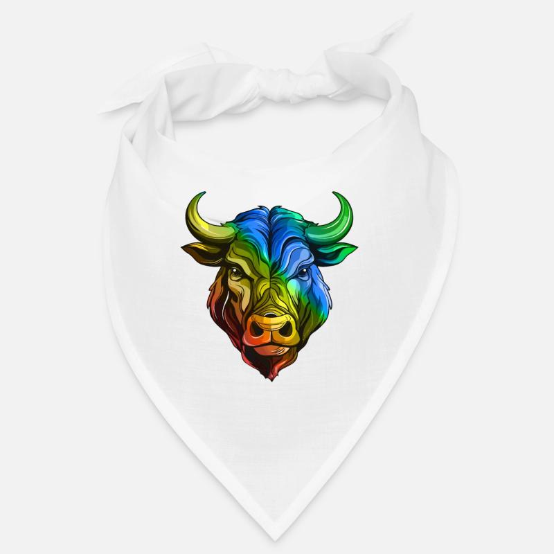 Bulle Kopf Taurus Bunt Bandana