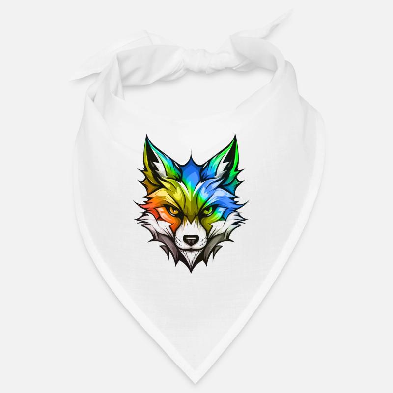Fuchs Kopf Bunt Bandana