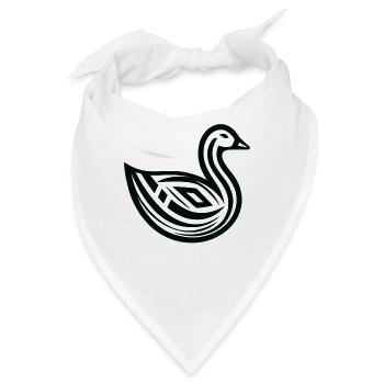 Gans Indianer-Tierkreis - Bandana - Weiß - Vorne