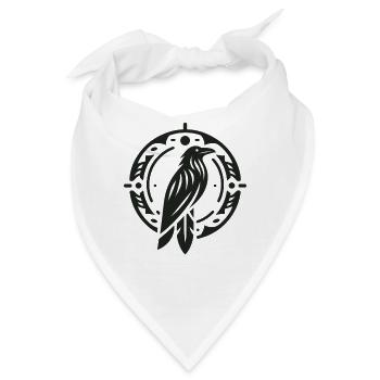 Rabe Indianer Tierkreiszeichen - Bandana - Weiß - Vorne