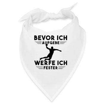 Handball Kinder Geschenke Handballer Zubehör - Bandana - Weiß - Vorne