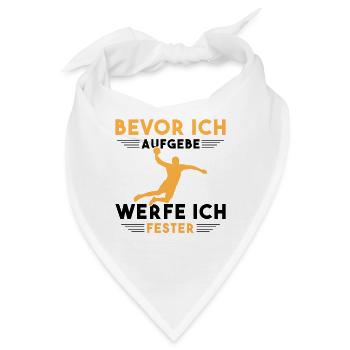 Handball Kinder Geschenke Handballer Zubehör - Bandana - Weiß - Vorne