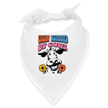 Kuh Kühe - Bandana - Weiß - Vorne