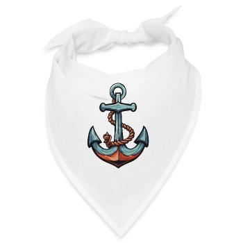 Anker Hafen - Bandana - Weiß - Vorne
