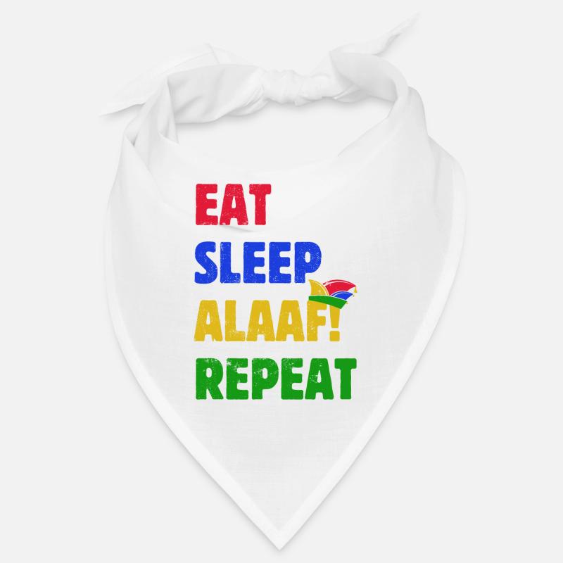 Eat Sleep Alaaf Repeat - Karneval - Spruch Bandana