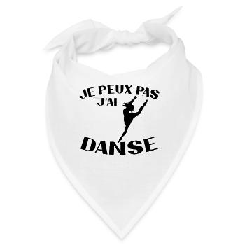 Ich kann nicht tanzen Frau Geschenk - Bandana - Weiß - Vorne