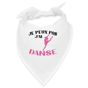Ich kann nicht tanzen Frau Geschenk - Bandana - Weiß - Vorne