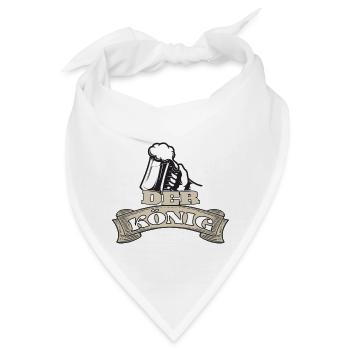 Zapft ihr Narren, der König hat Durst! - Bandana - Weiß - Vorne