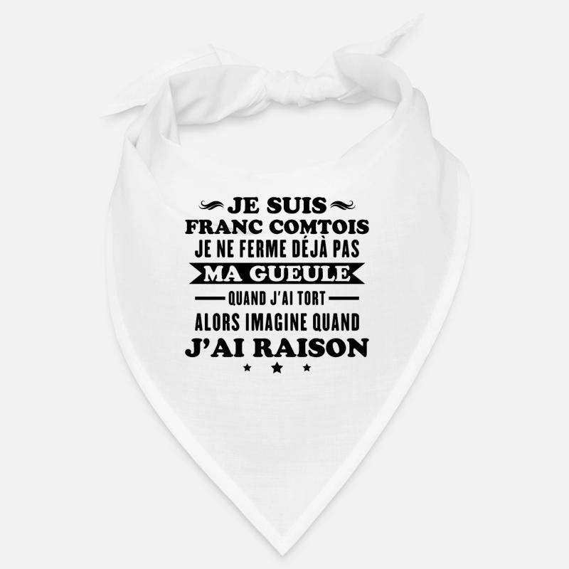 Franc comtois je ferme pas ma gueule franche comté Bandana