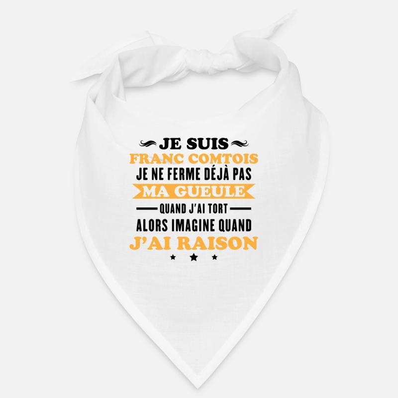 Franc Comtois I don't shut my mouth Franche Comté Bandana