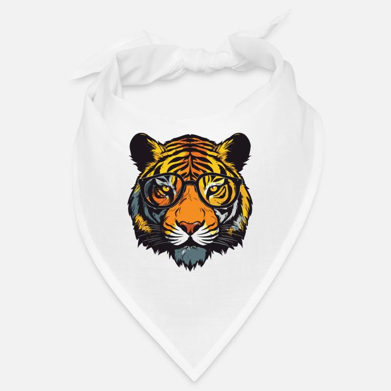 Tiger Head Portrait Cool Bandana
